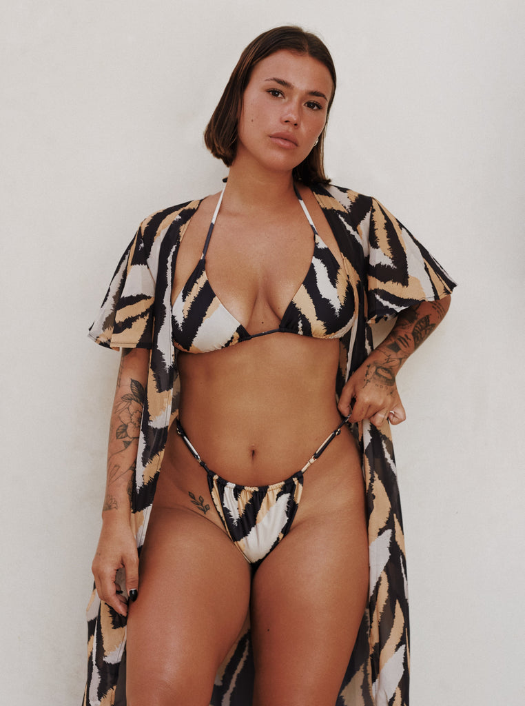 cover up set beach style pool travel tulum miami bali trendy two-piece bikini sets high-waisted triangle halter boho-inspired  unique style collection beach 