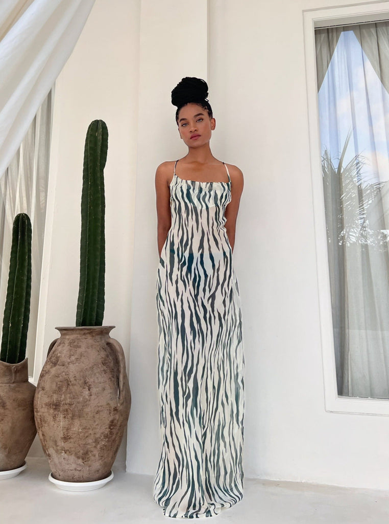 Wild Elegance: Zebra Dress