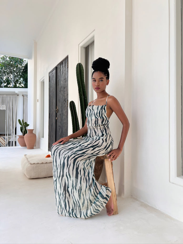 Wild Elegance: Zebra Dress | Diaspora New York Wild Elegance: Zebra Dress | Diaspora New York
